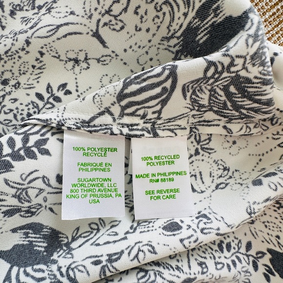 Lilly Pulitzer Olivine A-line Animal and Floral Print Long Sleeve Dress - Picture 9 of 14